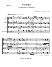 Ave Regina (Rheinberger) - String Quartet Accompaniment