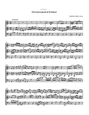 Trio movement in D minor